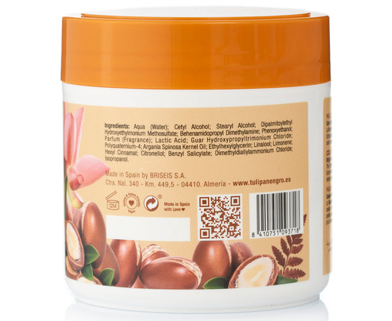 Зображення 2 Маска міцелярна Tulipan Negro Посилення кольору, 400 мл