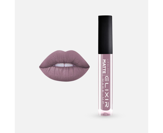 Изображение 2 Жидкая помада для губ Elixir Liquid Lip Matte 417 Nude Amethyst, Цвет: 417