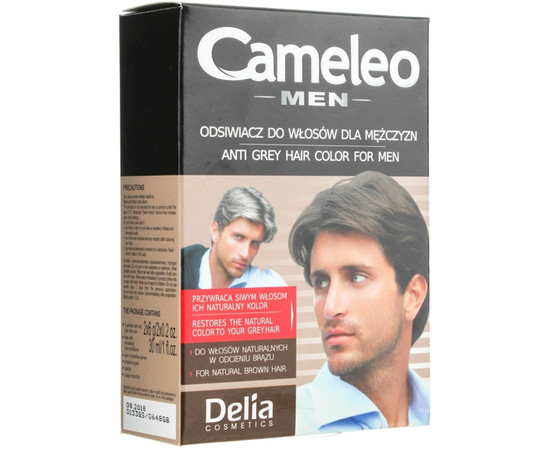 Изображение 6 Антиседин для шатенов Delia Cameleo Men Anti Grey Hair Color, 30 мл