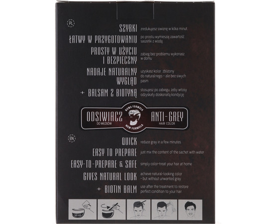 Изображение 8 Антиседин для шатенов Delia Cameleo Men Anti Grey Hair Color, 30 мл