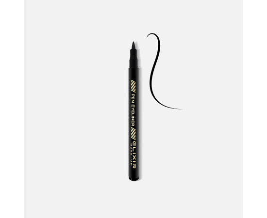 Изображение 2 Подводка для глаз Elixir чёрная, Цвет: черный