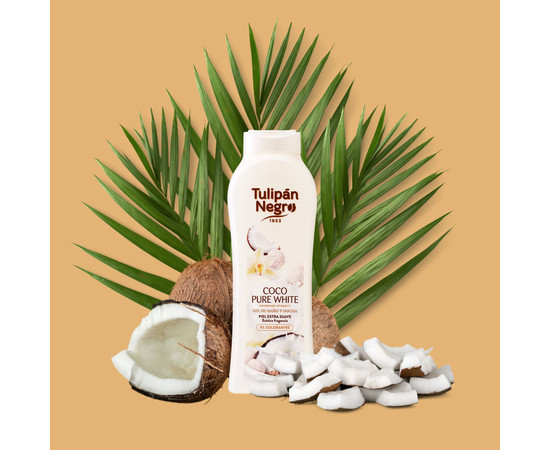 Зображення 3 Гель для душу Tulipan Negro Ніжний кокос, 650 мл