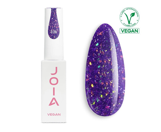 Зображення  Гель-лак для нігтів JOIA vegan 6 мл, № 106, Об'єм (мл, г): 6, Колір: 106