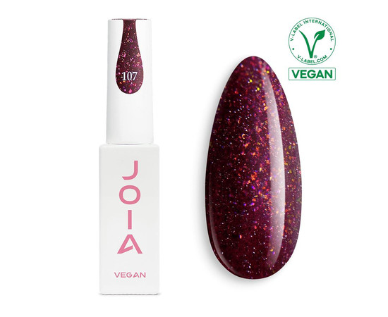 Зображення  Гель-лак для нігтів JOIA vegan 6 мл, № 107, Об'єм (мл, г): 6, Колір: 107