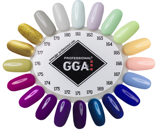 Зображення 2 Гель-лак для нігтів GGA Professional 10 мл, № 179, Об'єм (мл, г): 10, Колір: 179