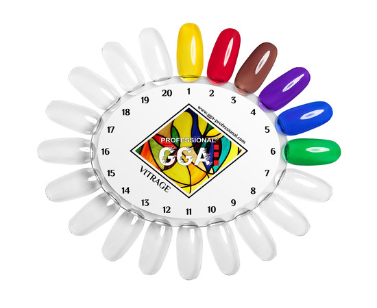 Зображення 2 Гель-лак для нігтів GGA Professional Вітражний 10 мл, № 04, Об'єм (мл, г): 10, Колір: 04