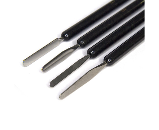 Зображення 2 Набір пензлів для моделювання нігтів пелюстки зі шпателем, 4 шт