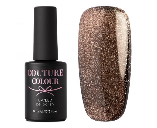Зображення  Гель-лак Couture Colour Galaxy Touch №10 (бронзово-сірий відблиск) 9 мл, Об'єм (мл, г): 9, Колір: GT10