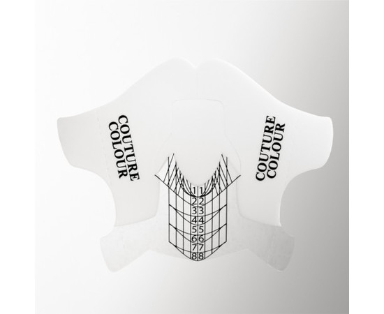 Зображення  Форми для нарощування нігтів Couture Colour Nail Forms 2 в 1, квадрат і мигдаль, 300 шт