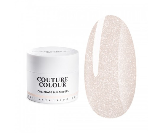 Зображення  Будівельний гель Couture Colour 1-Phase Builder Gel 50 мл №08 SHIMMER NUDE, Об'єм (мл, г): 50, Колір: 08