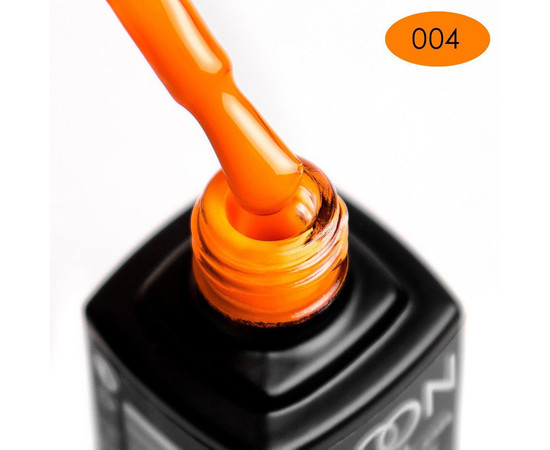 Зображення 2 Неонова база для нігтів Moon Full Neon Rubber Base №04 яскраво оранжева, 8мл, Об'єм (мл, г): 8, Колір: 04