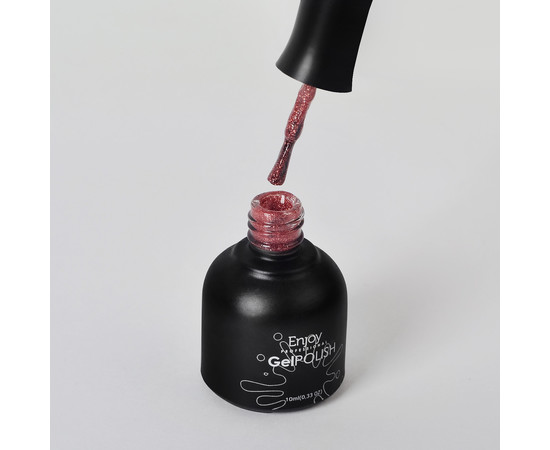 Зображення 2 Гель лак Enjoy Prof. Пристрасть №119 (4025983) Rose Copper Glitter GP, 10 мл, Об'єм (мл, г): 10, Колір: 119