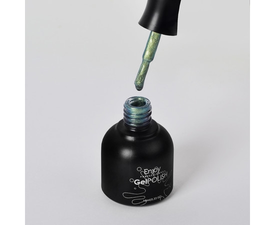 Зображення 2 Гель лак Enjoy Prof. Зухвалість №064 (4025625) Aluminum Green GP, ​​10 мл, Об'єм (мл, г): 10, Колір: 064