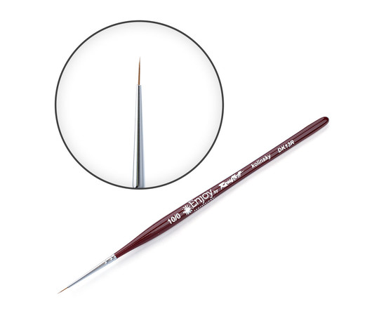 Зображення  Пензлик круглий 10/0 Enjoy by Roubloff DS13R бордо