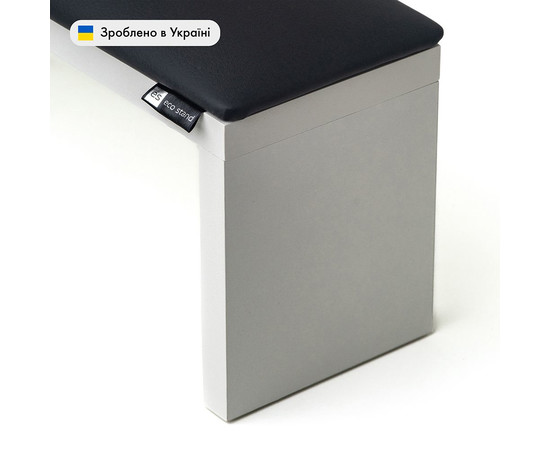 Зображення 3 Підставка манікюрна ECO STAND WOOD 320х60(Н)х110 мм, білий/чорний