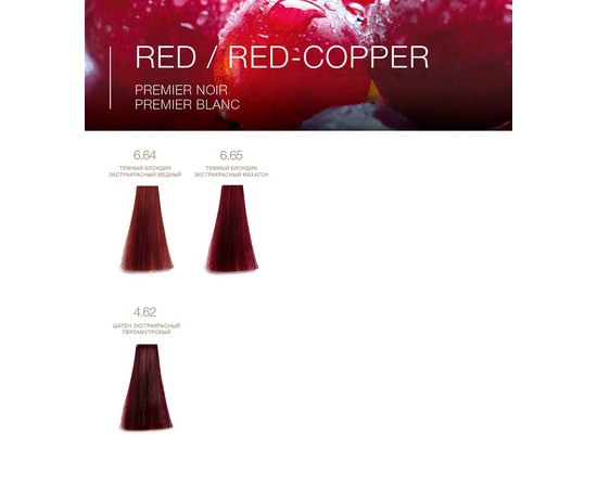 Зображення 10 Крем-фарба для волосся T-LAB Professional Premier Noir Innovative Colouring Cream 100 мл, Red, Об'єм (мл, г): 100, Колір: Red