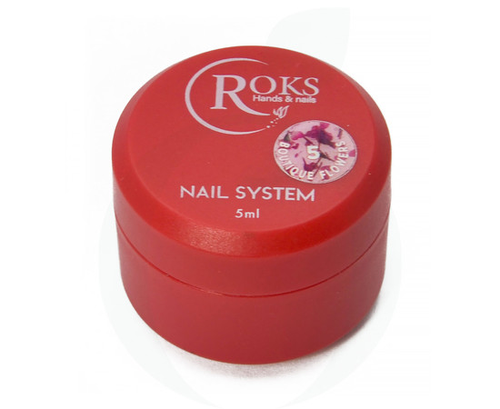 Изображение 3 Цветочный гель для дизайна Roks Boutigue Flowers 5 г, № 5, Объем (мл, г): 5, Цвет: 005