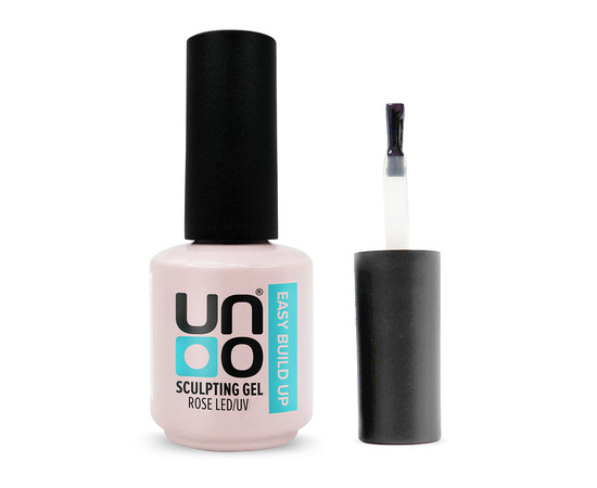 Зображення 2 Моделюючий базовий гель Uno Sculpting Gel Easy Build Up Rose, 15 мл, Об'єм (мл, г): 15, Колір: Rose