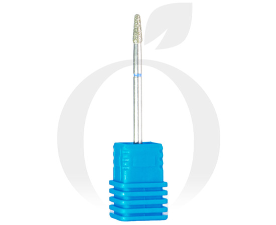 Зображення 2 Фреза алмазна конус закруглений синя 2.5 мм, робоча частина 7 мм