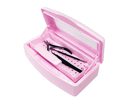 Зображення 2 Контейнер для стерилізації манікюрного інструменту, рожевый 500 мл