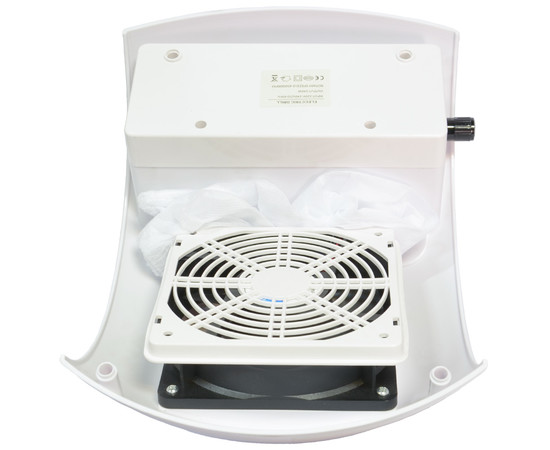 Зображення 3 Витяжка для манікюру Nail Dust Collector 858-6 80 Вт, Біло-чорна