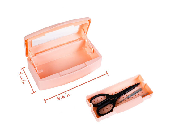 Зображення 2 Контейнер для стерилізації манікюрного інструменту, персиковий 500 мл