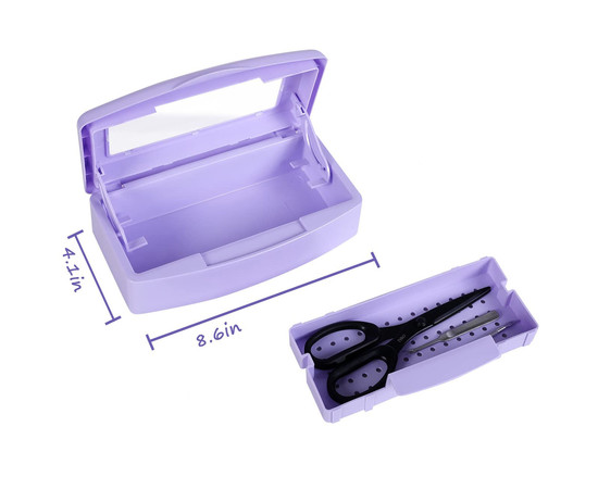 Зображення 2 Контейнер для стерилізації манікюрного інструменту, фіолетовий 500 мл