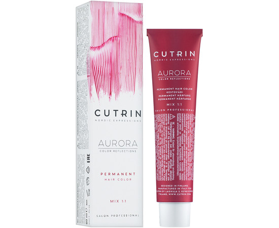 Зображення 2 Крем-фарба для волосся CUTRIN Aurora Permanent Hair Color (9.1 Дуже світлий Попелясто-коричневий), 60 мл, Об'єм (мл, г): 60, Колір: 9.1 дуже світлий попелясто-коричневий