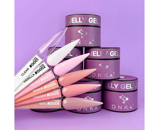 Зображення 2 Гель-желе DNKa Jelly Gel №2 Vanilla, 15 мл (JGD0002), Об'єм (мл, г): 15, Колір: 02