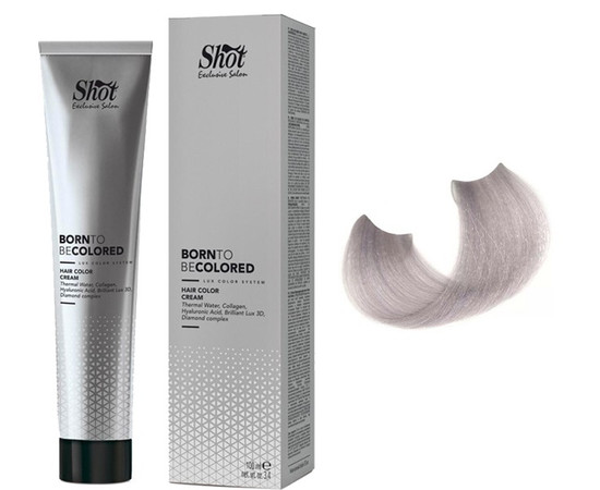 Зображення  Крем-фарба для волосся Shot Born To Be Colored Hair Color Cream (9.9 дуже Світлий Блонд перлинний), 100 мл, Об'єм (мл, г): 100, Колір: 9.9