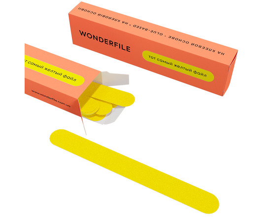 Зображення 4 Клейові файли Wonderfile 160*18 мм, 100 грит, 50 шт (WFG160/100)