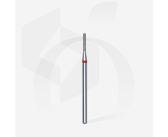 Зображення 2 Фреза алмазна STALEKS PRO циліндр закруглений червона діаметр 1,4 мм / робоча частина 8 мм