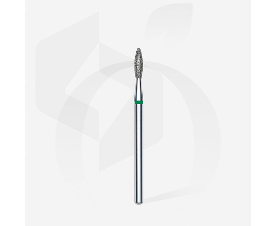 Зображення 2 Фреза алмазна STALEKS PRO полум'я зелена діаметр 2,1 мм / робоча частина 8 мм