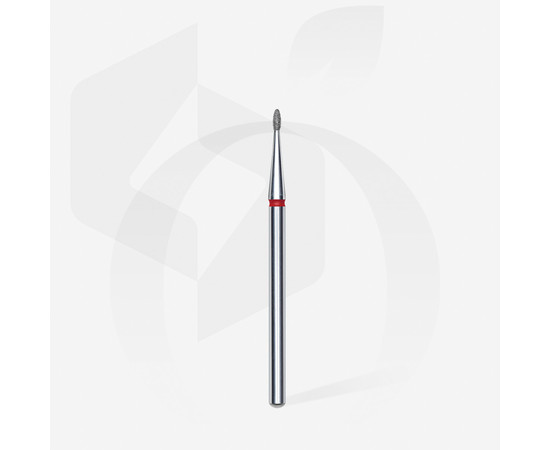 Зображення 2 Фреза алмазна STALEKS PRO нирка закруглена червона діаметр 1,2 мм / робоча частина 3 мм