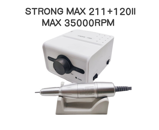 Изображение 3 Фрезер для маникюра Strong Max 211 65 Вт, ручка 120II 35 000 об