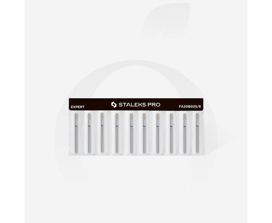 Зображення 3 Фреза алмазна STALEKS PRO циліндр синя діаметр 2,5 мм / робоча частина 6 мм