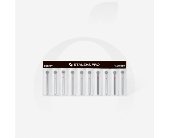 Зображення 3 Фреза алмазна STALEKS PRO куля червона діаметр 5 мм