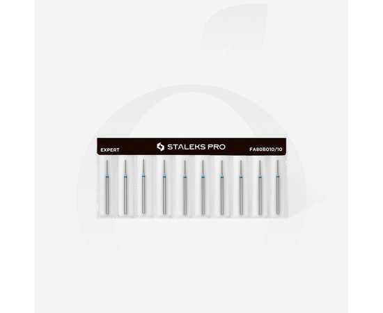 Зображення 3 Фреза алмазна STALEKS PRO голка синя діаметр 1 мм / робоча частина 10 мм