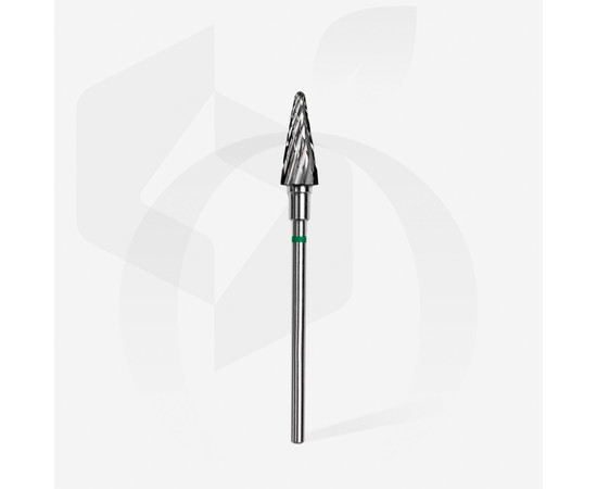 Зображення 2 Фреза твердосплавна STALEKS PRO зелений конус, діаметр 6 мм / робоча частина 14 мм