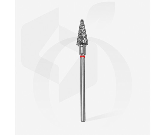 Зображення 2 Фреза твердосплавна STALEKS PRO конус червона, діаметр 6 мм / робоча частина 14 мм