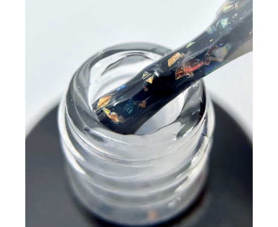 Изображение 2 Камуфлирующая база для ногтей с поталью ADORE SHELLY BASE 8ml, №01, Объем (мл, г): 8, Цвет: 001