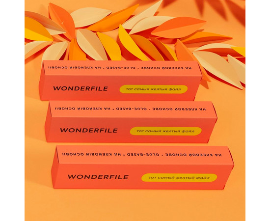 Изображение 8 Клеевые файлы полумесяц Wonderfile 162*24 мм, 180 грит, 50 шт (WFG162/180)