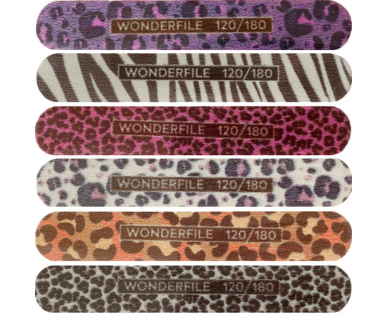 Изображение 2 Пилка Wonderfile "Kitty" с принтом на пластиковой основе на пене 120/180 грит, 1 шт (WFPK120/180)