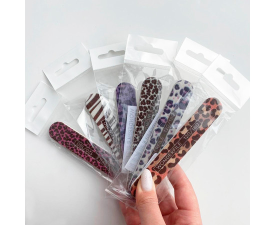 Изображение 4 Пилка Wonderfile "Kitty" с принтом на пластиковой основе на пене 120/180 грит, 1 шт (WFPK120/180)