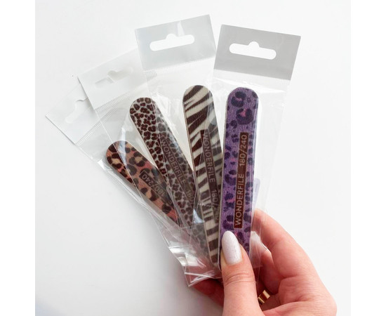 Изображение 4 Пилка Wonderfile "Kitty" с принтом на пластиковой основе на пене 180/240 грит, 1 шт (WFPK180/240)