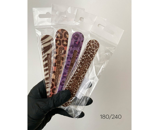 Изображение 3 Пилка Wonderfile "Kitty" с принтом на пластиковой основе на пене 180/240 грит, 1 шт (WFPK180/240)