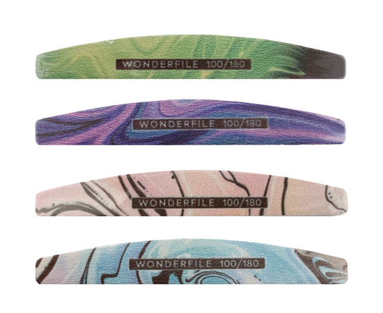 Изображение 3 Пилка Wonderfile "Полумесяц" с принтом на пластиковой основе на пене 100/180 грит, 1 шт (WFPM100/180)
