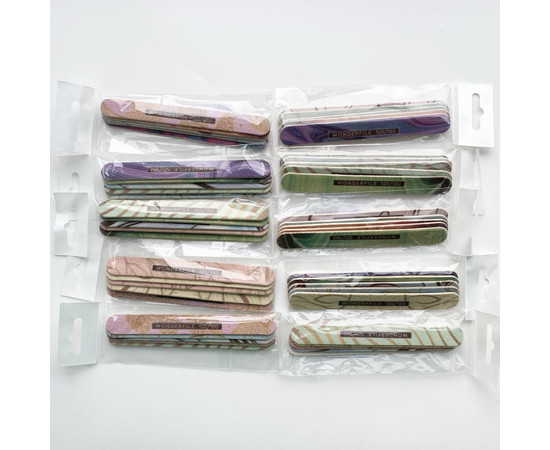 Зображення 3 Пилка Wonderfile 130x15 мм з принтом на дерев'яній основі 120/180 грит, 5 шт (WFW130S120/180)