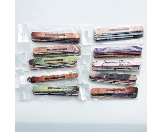 Изображение 4 Пилка Wonderfile 130х15 мм с принтом на деревянной основе 180/240 грит, 5 шт (WFW130S180/240)