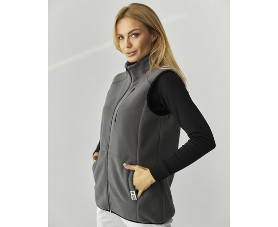 Зображення 2 Медичний флісовий жилет Канада сіра (унісекс) р. 40-42, "БІЛИЙ ХАЛАТ" 366-328-842, Розмір: 40-42, Цвет: сірий